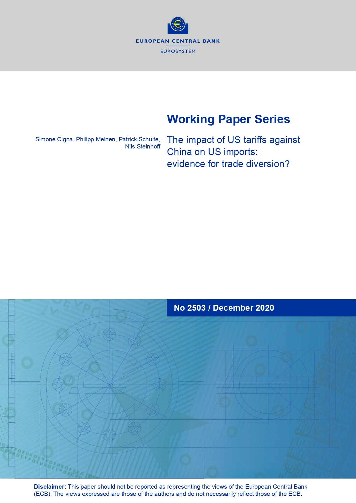  The impact of US tariffs against China on US imports: evidence for trade diversion?