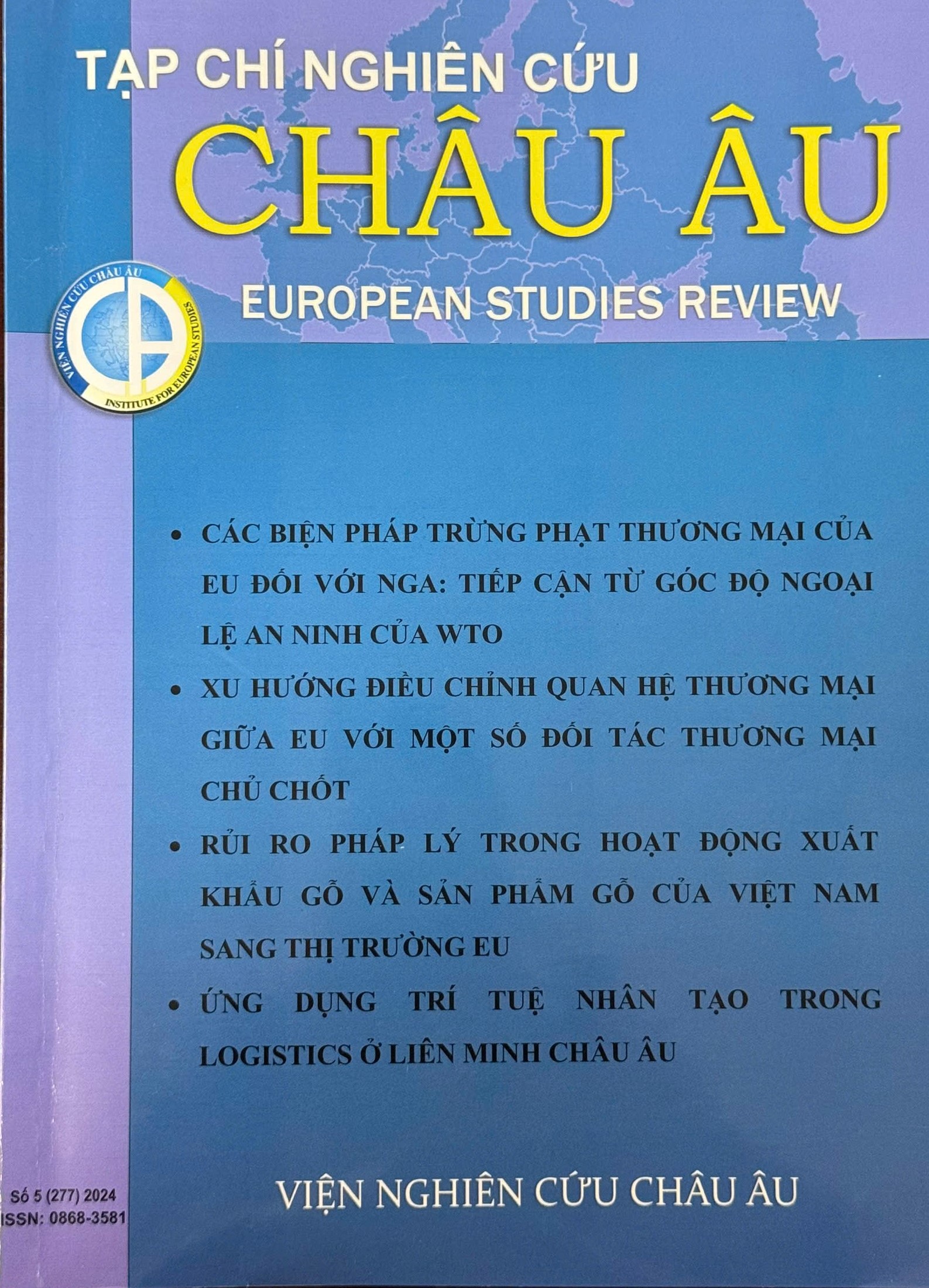TẠP CHÍ NGHIÊN CỨU CHÂU ÂU SỐ 5 (2024)