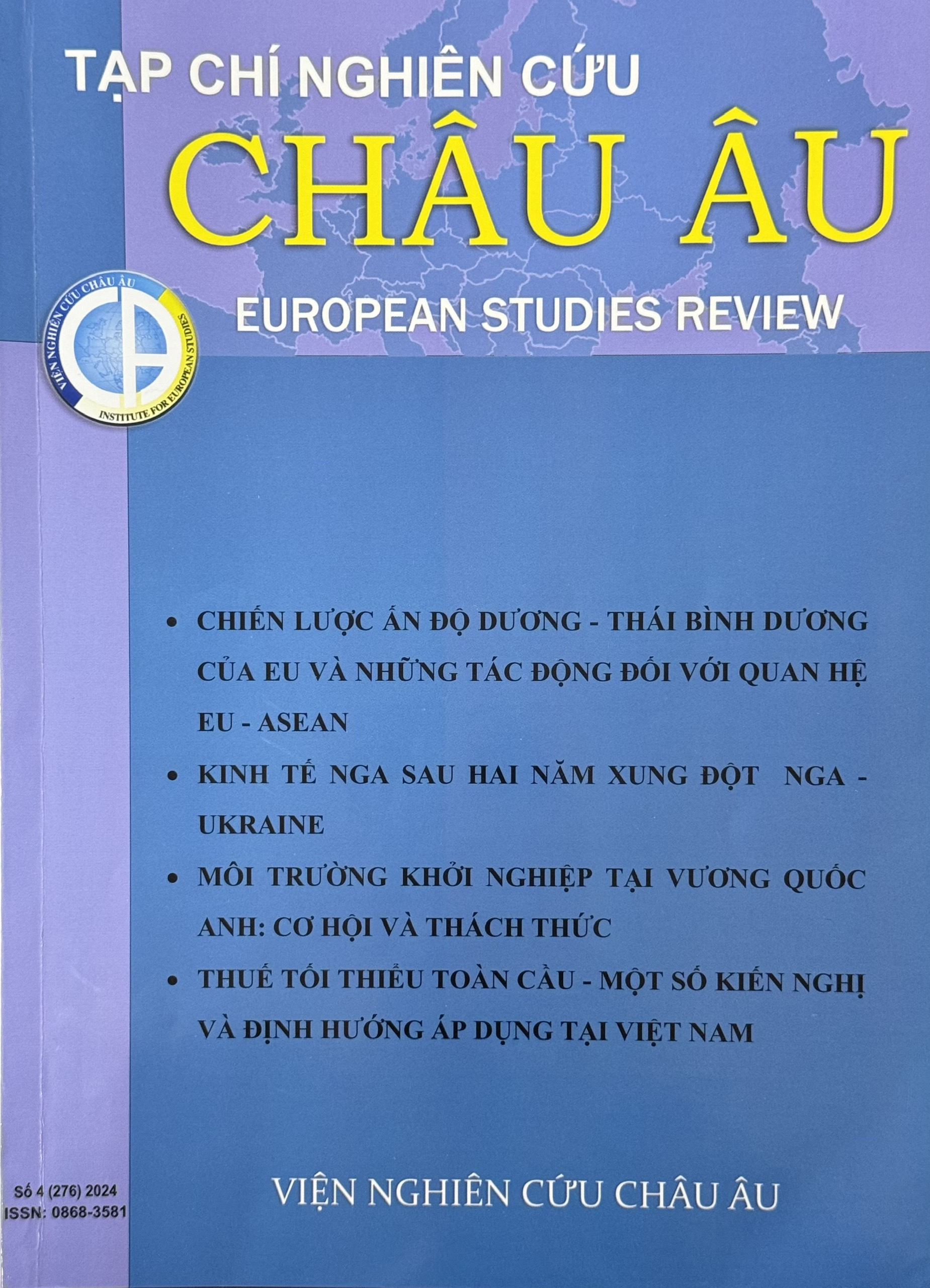 TẠP CHÍ NGHIÊN CỨU CHÂU ÂU SỐ 4 (2024)