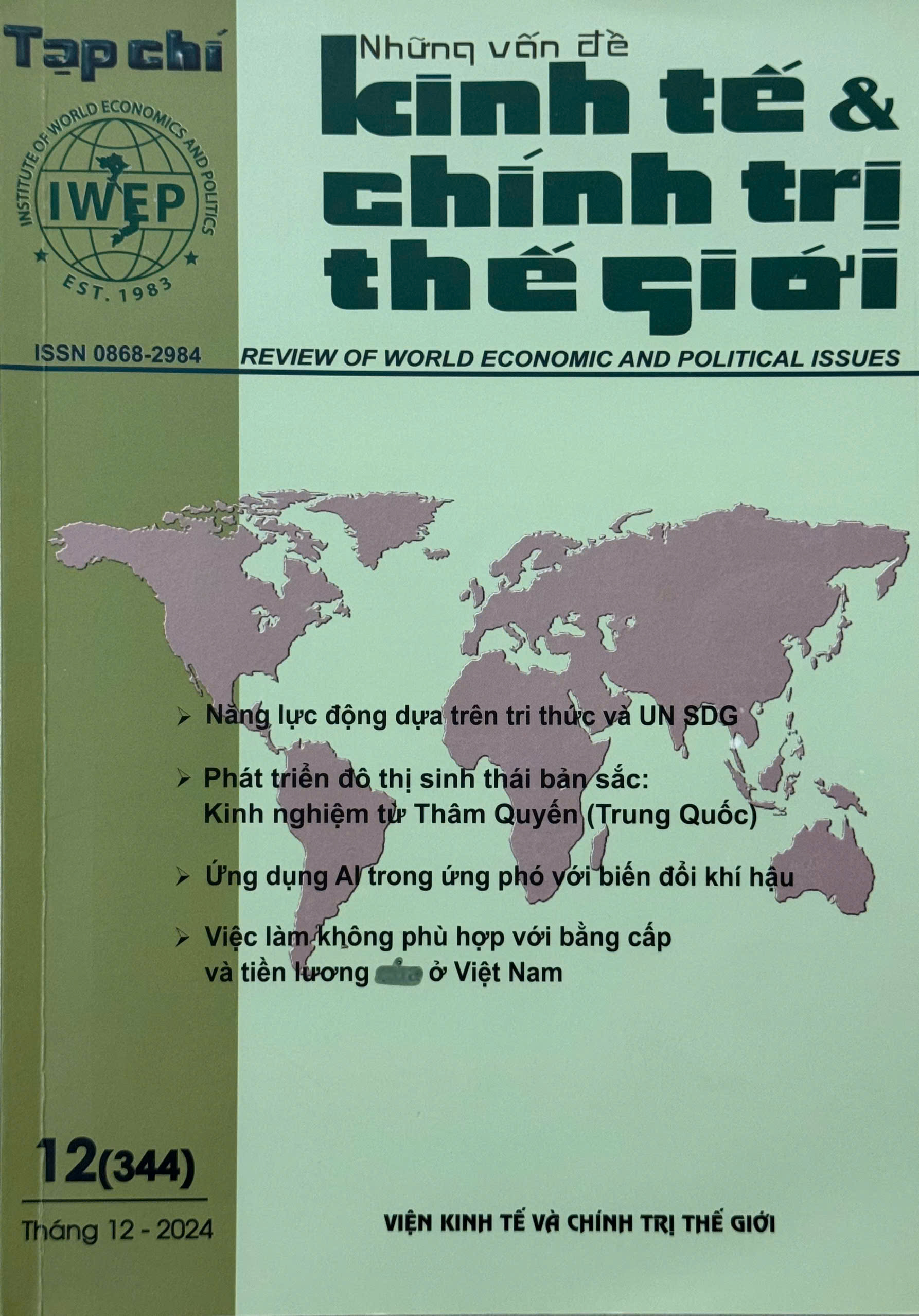 NHỮNG VẤN ĐỀ KINH TẾ CHÍNH TRỊ THẾ GIỚI SỐ 12 (2024)